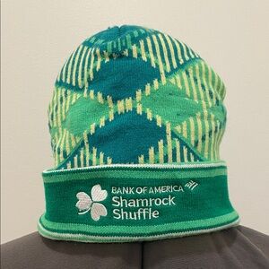Green Shamrock Shuffle Beanie